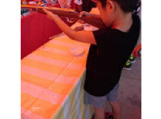 筥崎宮放生会にて息子くん大好きな射的