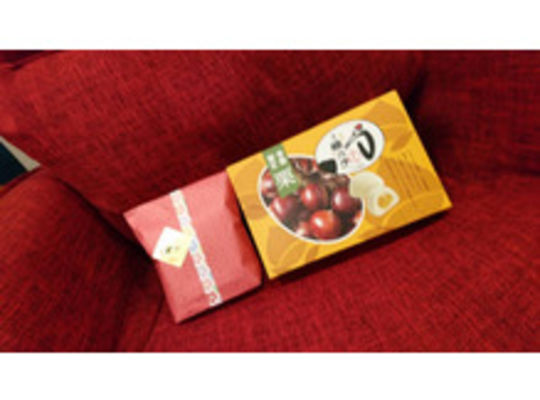 お客様からのお土産のお菓子