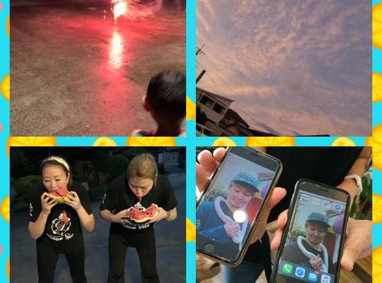 福岡市早良区エステサロンドルチェヴィータ★BBQ・幸運待ち受けショックアイ・夕暮れ空