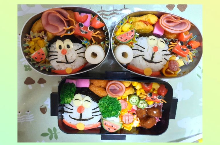 福岡市早良区野芥のエステサロンドルチェヴィータ★キャラ弁ドラえもん